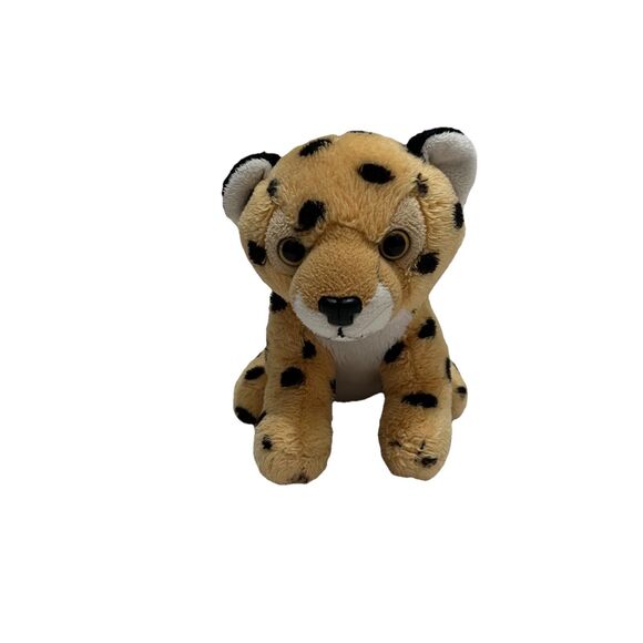 Wild Republic 6” Cheetah Cub Plush Stuffed Baby Leopard Stuffed Toy Spotted - Picture 1 of 7